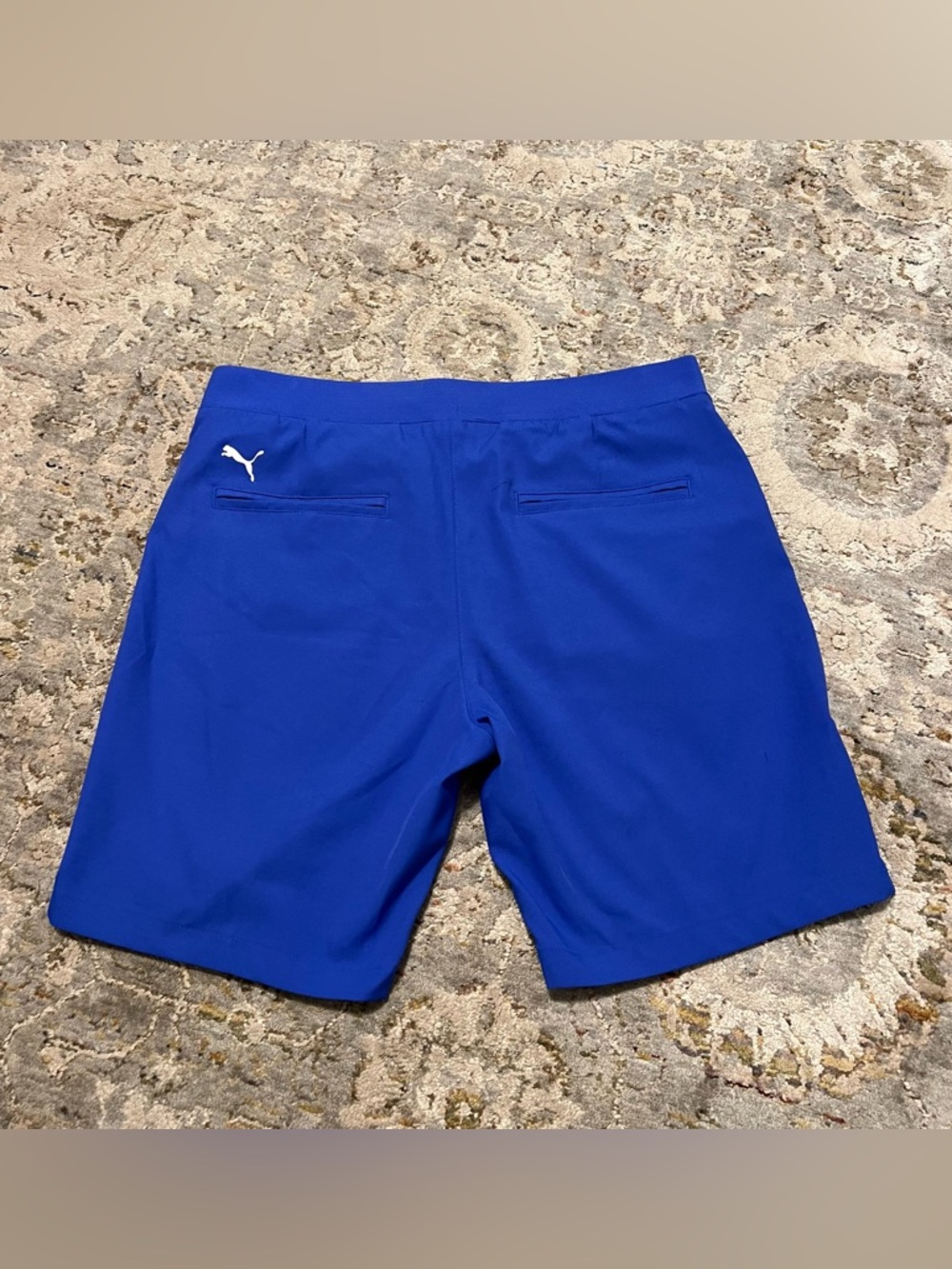 Puma Electric Blue Golf Shorts with White Logo